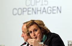 Connie Hedegaard, la presidente della conferenza di Copenhagen (Epa/Kay Nietfeld)