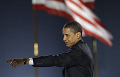 Barack Obama, nuovo presidente degli Stati Uniti (AP Photo/Morry Gash)