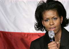Michelle Obama, moglie del neo presidente degli Stati Uniti