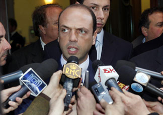 Il ministro della Giustizia Angelino Alfano (LaPresse)