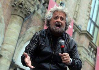 Beppe Grillo in una foto di archivio