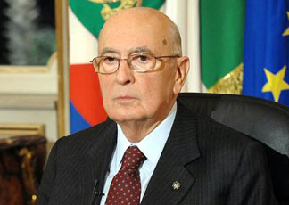 Il presidente della Repubblica Giorgio Napolitano (Ansa)