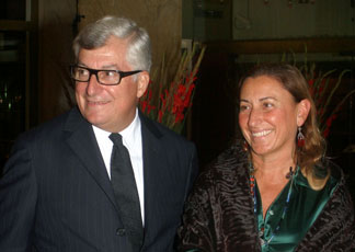 Patrizio Bertelli con Miuccia Prada (Infophoto)