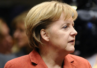 Angela Merkel al meeting di Bruxelles (Afp)