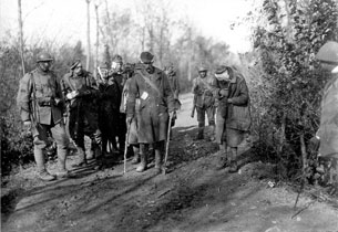 Soldati italiani di ritorno dalla battaglia di Vittorio Veneto (sito Regione Veneto)