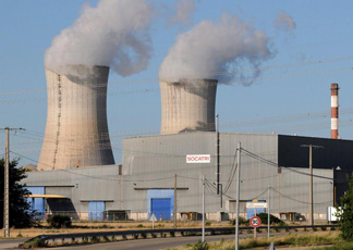 La centrale nucleare francese Socatri in Tricastin