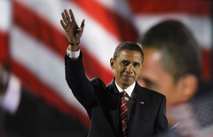 Barack Obama saluta i supporters (Ap/Lapresse)