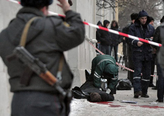 L'uccisione di Stanislav Markelov (Foto Afp)