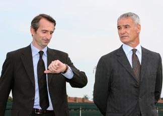 Claudio Ranieri e Jean-Claude Blanc (LaPresse)