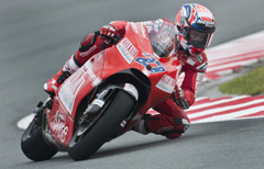 Casey Stoner in sella alla Ducati (Ap/Lapresse)