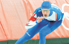 Enrico Fabris, due ori e un bronzo nel 2006, a Torino dove il pattinaggio ha fatto il record di ascolti tv (Olycom)