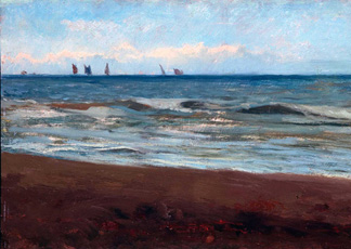Cesare Tallone, Marina, 1885 circa