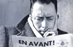 Lo scrittore Albert Camus