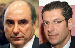 I candidati alle regionali in Calabria: Agazio Loiero, per il centrosinistra, e Giuseppe Scopelliti (Ansa)