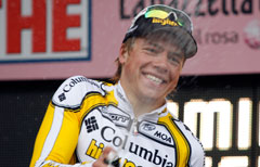 Il norvegese Edvald Boasson-Hagen vincitore della settima tappa del Giro d'Italia (AP Photo/Marco Trovati)