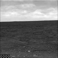 25 settembre 2008 - Nuvole su Marte nelle foto scattate da Phoenix 