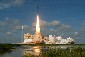 Il lancio di Ares I-X dalla base di Cape Canaveral