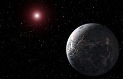 Visione d’artista di un pianeta extra-solare a 20.000 anni luce dal sistema solare
