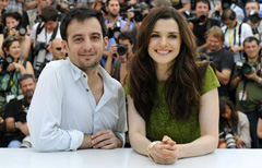 Alejandro Amenabar e Rachel Weisz, rispettivamente regista e interprete di "Agora" (Foto Afp)