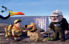 Un fotogramma del film di animazione in 3D "Up" di Peter Docter che apre il festival (Foto Afp / Disney Pixar)