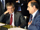 Sergio Chiamparino, sindaco di Torino e Giuseppe Pericu sindaco di Genova (LUCA ZENNARO /Ansa)