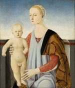 Piero della Francesca. Madonna col Bambino 1460 ca. Tempera su tavola cm 61,8x53,3. Venezia, Galleria di Palazzo Cini