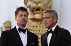 Brad Pitt e George Clooney (Reuters)