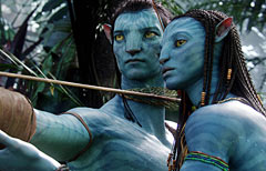 Jake e Neytiri, i protagonisti di Avatar