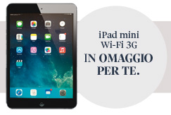 IPAD mini wi-fi 3G in omaggio per chi si abbona entro il 31 ottobre